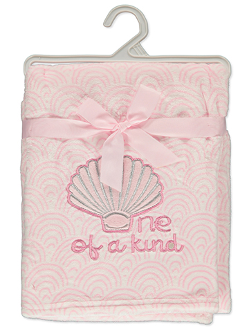 Duck Duck Goose Baby Girls' Plush Seashell Baby Blanket - CookiesKids.com
