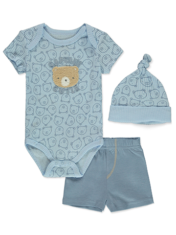 Duck Duck Goose Baby Boys' 3-Piece Bear Shorts Set Outfit - CookiesKids.com