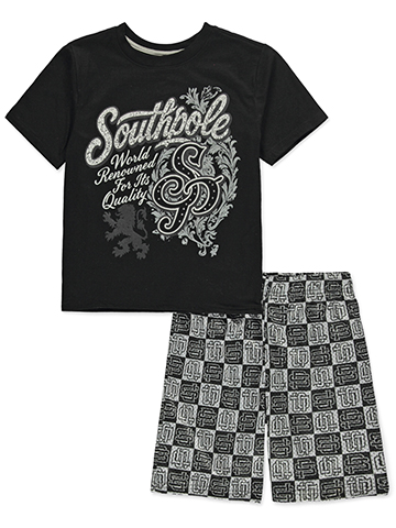 Southpole Boys' 2-Piece Shorts Set Outfit - CookiesKids.com