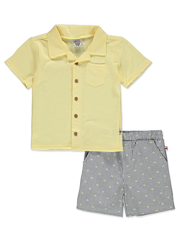 Dapper Dude Boys' 2-Piece Shorts Set Outfit - CookiesKids.com