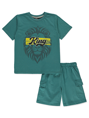 Quad Seven Boys' 2-Piece King Shorts Set Outfit - CookiesKids.com