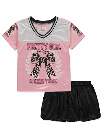 Real Love Girls' 2-Piece Skirt Set Outfit - CookiesKids.com