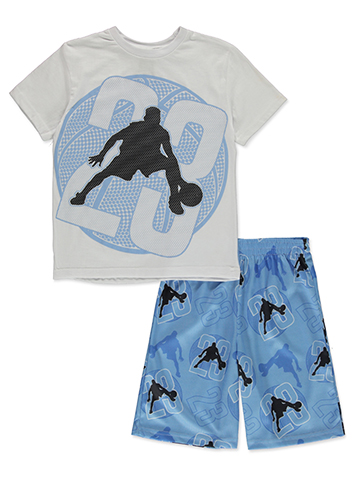 Quad Seven Boys' 2-Piece Basketball Shorts Set Outfit - CookiesKids.com