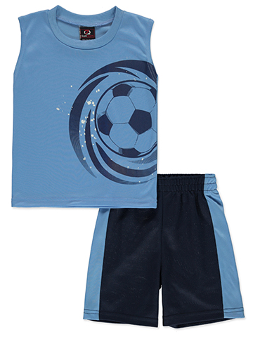 Quad Seven Boys' 2-Piece Soccer Shorts Set Outfit - CookiesKids.com