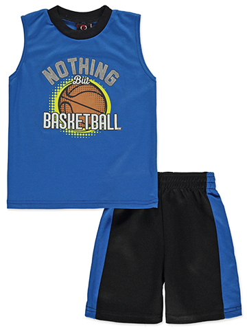 Quad Seven Boys' 2-Piece Basketball Shorts Set Outfit - CookiesKids.com