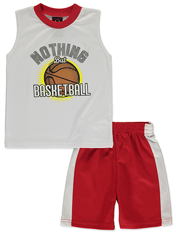 Quad Seven Boys' 2-Piece Basketball Shorts Set Outfit - CookiesKids.com