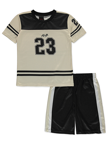 Quad Seven Boys' 2-Piece 23 Basketball Shorts Set Outfit - CookiesKids.com