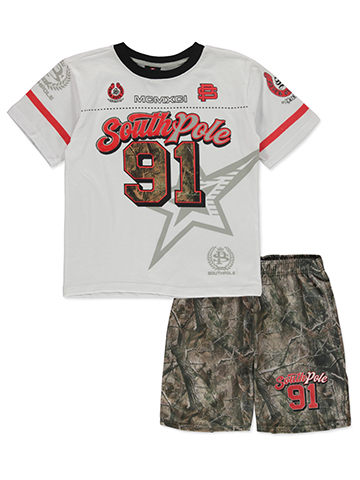 Southpole Boys' 2-Piece Camo Shorts Set Outfit - CookiesKids.com