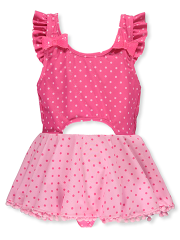 Real Love Girls' Ruffle 1-Piece Swimsuit - CookiesKids.com