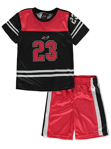 Quad Seven Boys' 2-Piece Basketball Shorts Set Outfit - CookiesKids.com