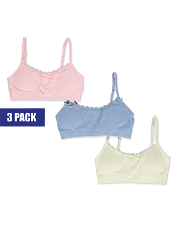 Girls' Training Bra 3-Pack Set - CookiesKids.com
