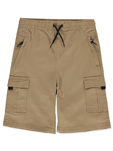 Quad Seven Boys' Woven Cargo Shorts with Drawstring Waist - CookiesKids.com
