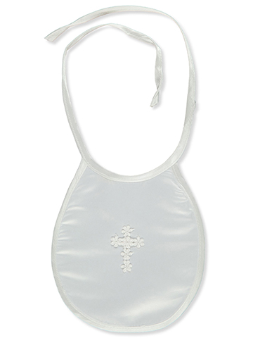 The Communion Collection Cross Baby Bib - CookiesKids.com