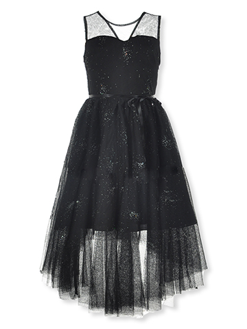 Beautees Girls' Sleeveless Illusion Dress - CookiesKids.com