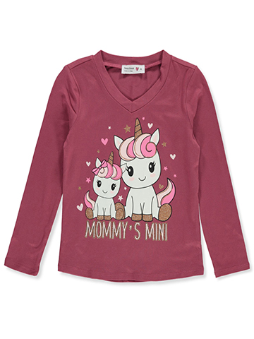 Beautees Girls' Long-Sleeved Unicorn T-Shirt - CookiesKids.com