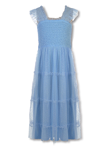 Amy Byer Girls' Ruffle Sleeve Tiered Dress - CookiesKids.com
