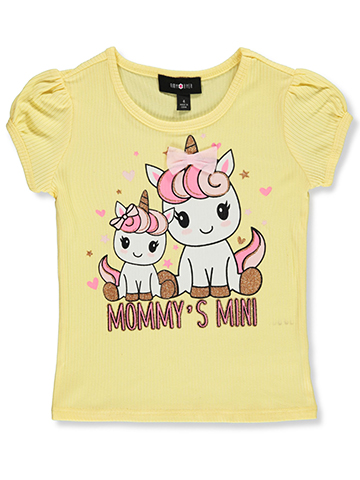 Amy Byer Girls' Unicorn Bow T-Shirt - CookiesKids.com