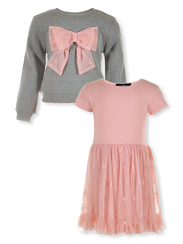 Amy Byer Girls' 2-Piece Dress Sweater Set Outfit - CookiesKids.com