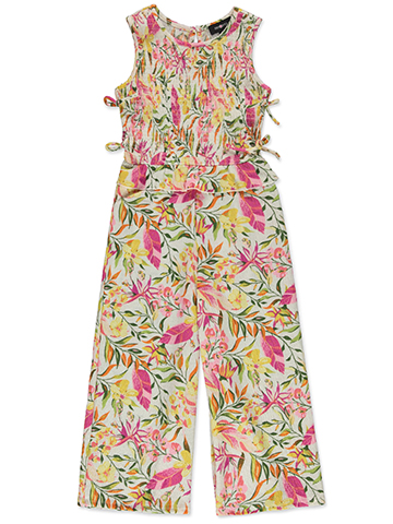 Amy Byer Girls' Floral Jumpsuit - CookiesKids.com