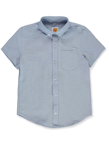 A+ Boys' S/S Oxford Button-Down Shirt - CookiesKids.com