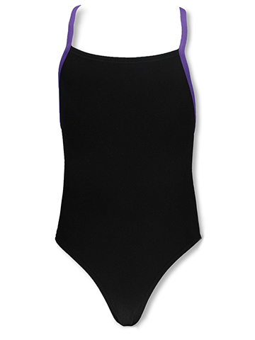 Famous Maker Girls' Flyback Training Swimsuit - CookiesKids.com
