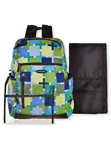 Mes Enfants Checkered Quilted Backpack and Sleeve Set - CookiesKids.com