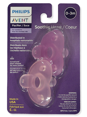 Avent 2-Pack Soothie Shapes Pacifiers (0-3M) - CookiesKids.com