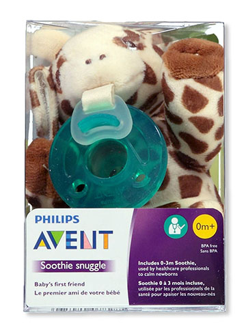 Avent Soothie Snuggle Pacifier with Toy (0M+) - CookiesKids.com