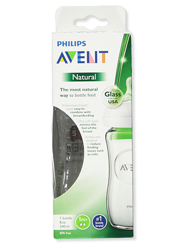 Philips Avent Natural Glass Baby Bottle - CookiesKids.com