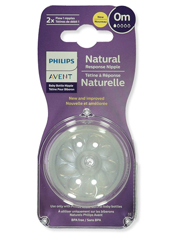 Avent 2-Pack Natural Response Baby Bottle Nipples - CookiesKids.com