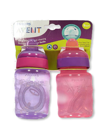 Philips Avent 2-Pack Natural Flow Sippy Cups - CookiesKids.com