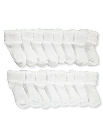 Laura Ashley Baby 8-Pack Foldover Cuff Socks - CookiesKids.com