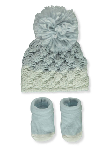 Stepping Stones Baby Girls' 2-Piece Hat & Booties Set - CookiesKids.com