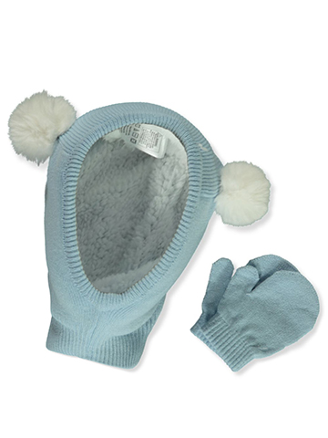 Koala Baby Boys' 2-Piece Faux Fur Balaclava Hat With Mittens Set - CookiesKids.com