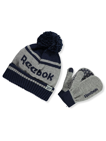 Reebok Baby Boys' 2-Piece Hat & Mittens Set - CookiesKids.com