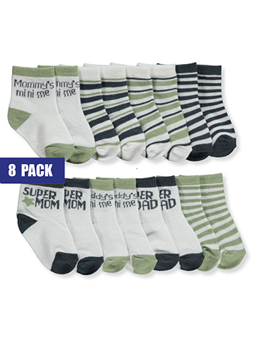 Stepping Stones Baby Boys' 8-Pack Socks - CookiesKids.com