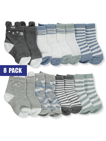 Stepping Stones Baby Boys' 8-Pack Socks - CookiesKids.com