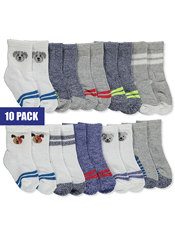 Stepping Stones Baby Boys' 10-Pack Socks - CookiesKids.com