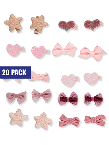Stepping Stones Baby Girls' 20-Pack Penguin Hair Clips - CookiesKids.com