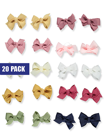 Stepping Stones Baby Girls' 20-Pack Hair Clips - CookiesKids.com