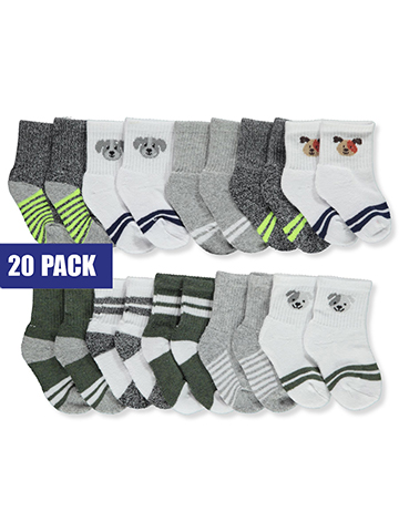Stepping Stones Baby Boys' 10-Pack Crew Socks - CookiesKids.com