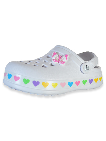 First Steps Girls' Butterfly Hearts Clogs - CookiesKids.com