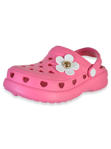 First Steps Girls' Daisy Hearts Clogs - CookiesKids.com