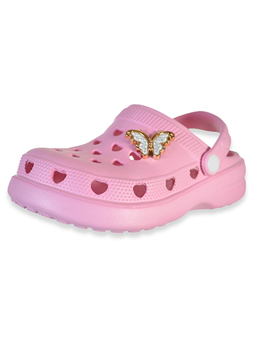 First Steps Girls' Butterfly Hearts Clogs - CookiesKids.com
