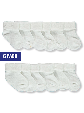 Hush Little Baby Boys' 6-Pack Cuff Socks Booties - CookiesKids.com