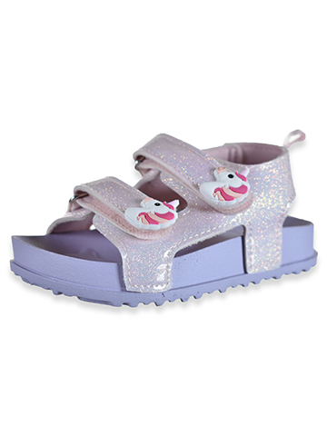 First Steps Baby Girls' Unicorn Molded Sandals - CookiesKids.com