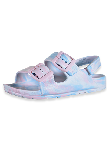 First Steps Girls' Molded Marble Swirl Sandals - CookiesKids.com