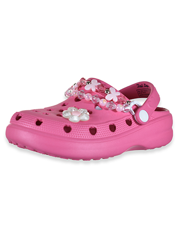 First Steps Girls' Beaded Butterfly Clogs - CookiesKids.com