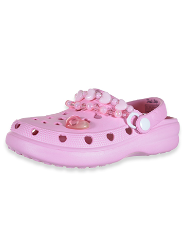 First Steps Girls' Beaded Hearts Clogs - CookiesKids.com