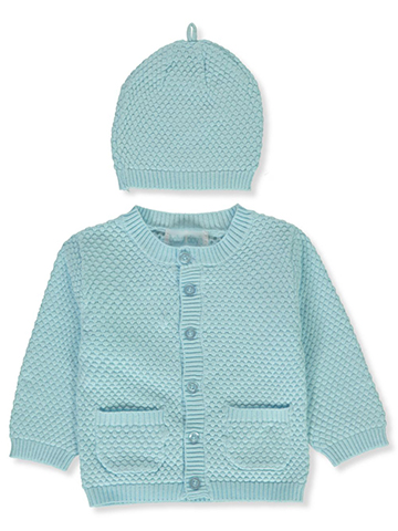 Baby Dove Baby Boys' 2-Piece Sweater & Hat Set - CookiesKids.com